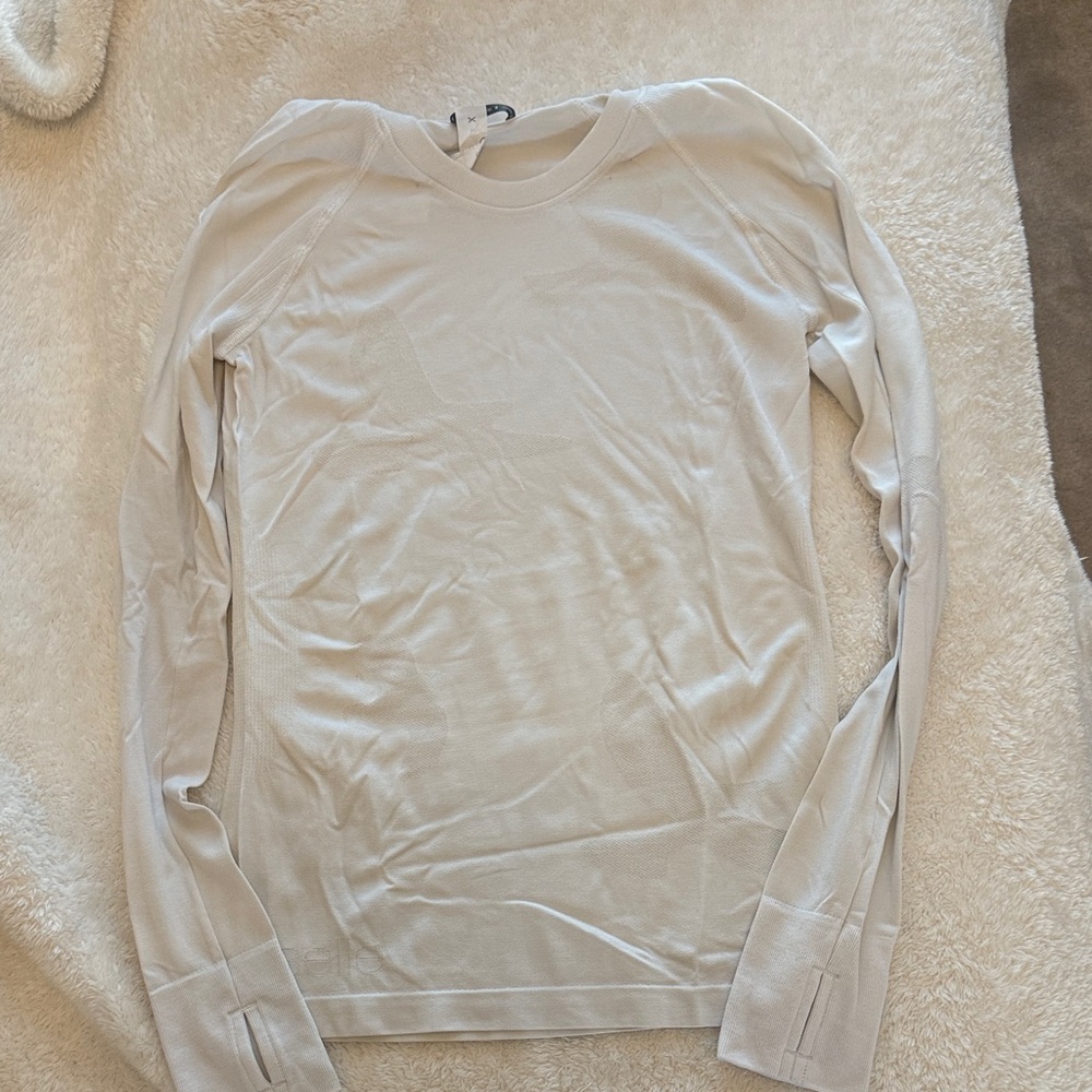 Oiselle flyte LS size small white